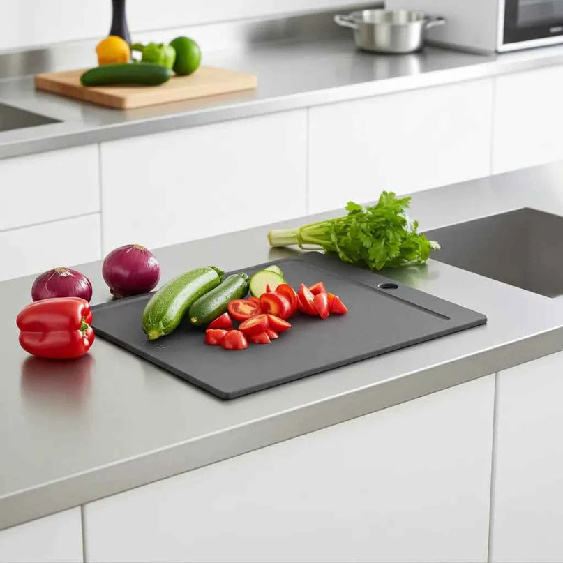 Planche à découper noire avec ligne de jus – Votre partenaire de cuisine fiable pour une cuisson sans effort ! - NXT Board