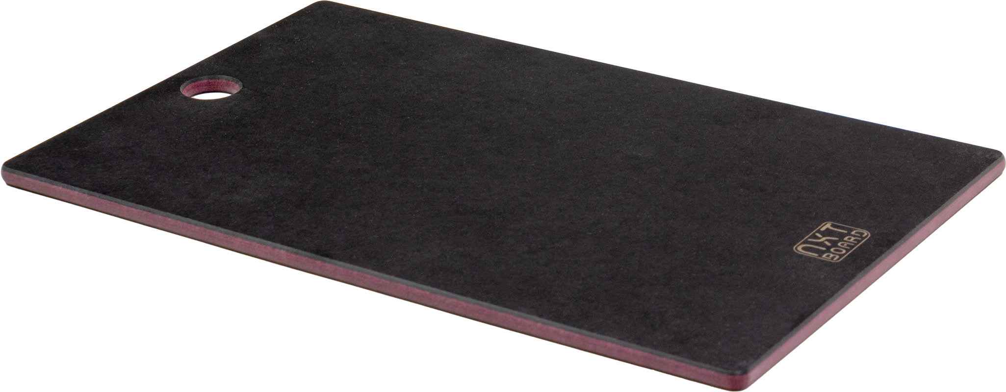 NXT Board planche à découper noire/rose sans rigole à jus