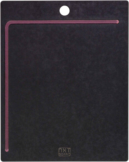 Planche à découper NXT noire/rose avec rigole à jus