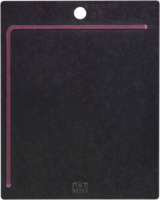 Planche à découper NXT noire/rose avec rigole à jus