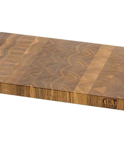 Planche à découper en chêne, bois de bout, fabriquée à la main