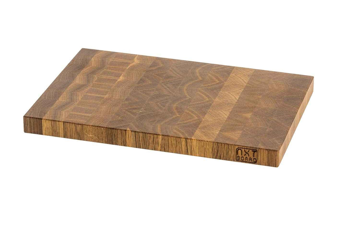 Planche à découper en chêne, bois de bout, fabriquée à la main