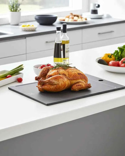 Planche à découper noire avec ligne de jus – Votre partenaire de cuisine fiable pour une cuisson sans effort ! - NXT Board