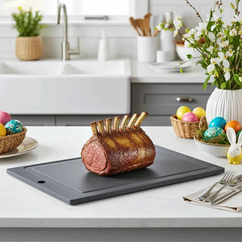 Planche à découper noire avec ligne de jus – Votre partenaire de cuisine fiable pour une cuisson sans effort ! - NXT Board