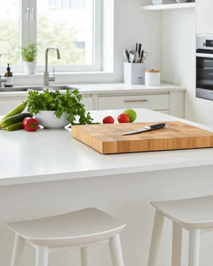 NXT Board Schneidebrett Eiche Stirnholz 38 x 25,5 x 4,5 cm